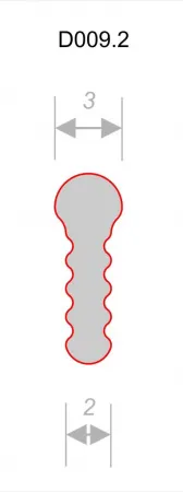 Разделительный теневой профиль D009.2A Латунный