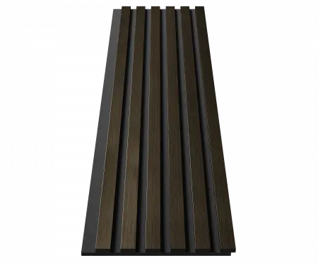 Комплект акуст.панелей, черный войлок, рейки ЭКОПОЛИМЕР шампань/2шт.