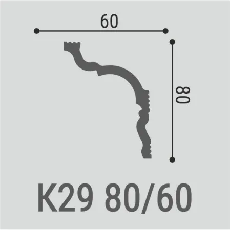 Карниз потолочный Bello Deco К30 120/75