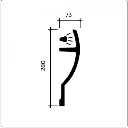Карниз потолочный Европласт 1.50.227