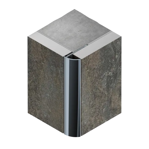 Профиль для плитки внешний гибкий 10мм (черный блестящий браш)