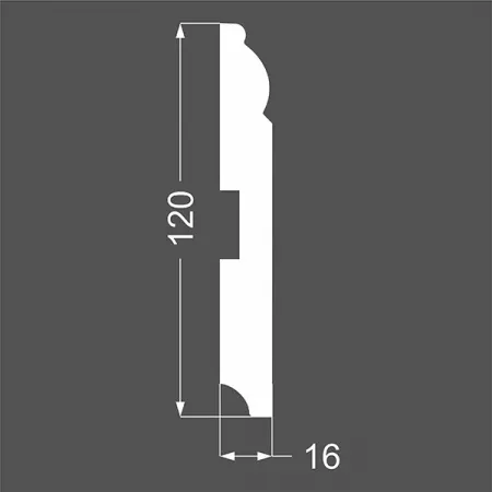 Плинтус напольный Ликорн Р 4.120.16