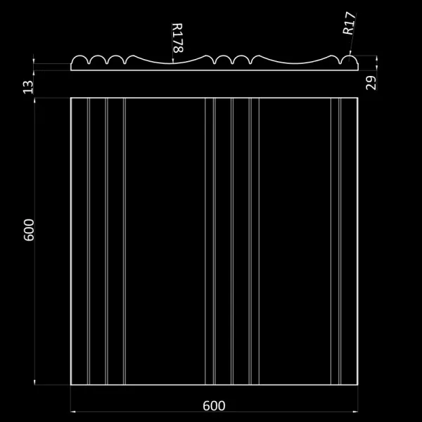 Гипсовая 3D панель WOODS K-2