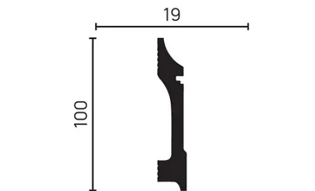Плинтус напольный DECOR DIZAYN DD711