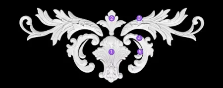 Орнамент из гипса Artpole SDT110N (наборный)