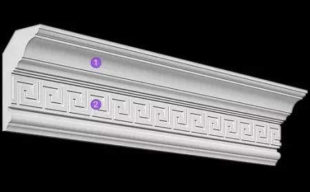 Карниз потолочный гипсовый Artpole SK43N