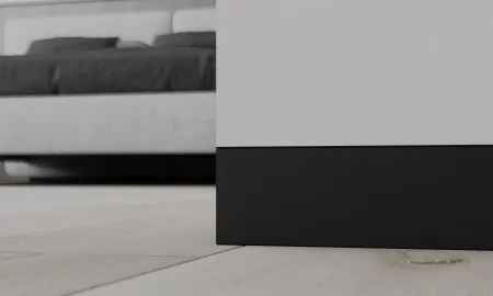 Скрытый плинтус с кабельканалом и крышкой Ликорн С-07.3.2