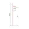 Плинтус скрытого монтажа Pro Design 323 без покрытия