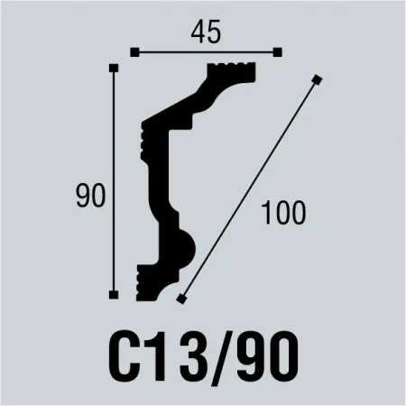 Карниз потолочный Bello Deco С13