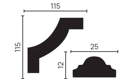 Угловой элемент DECOR DIZAYN C1-DD35