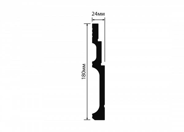 Плинтус напольный HIWOOD B180V2