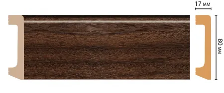 Плинтус напольный Decomaster D235-438