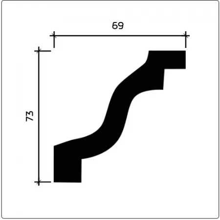 Карниз потолочный Европласт 1.50.143 Гибкий
