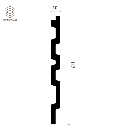 Декоративная панель ALPINE WALLS ECO4741W