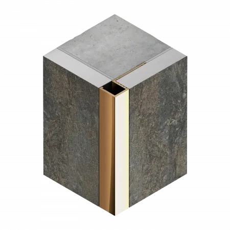 Профиль внешний P латунь P 10 мм х 12.5мм Neexy  (латунь полированная)