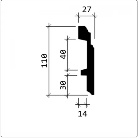 Плинтус напольный Европласт 1.53.101 Гибкий