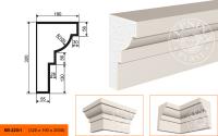 Фасадный карниз LEPNINAPLAST КВ-320/1