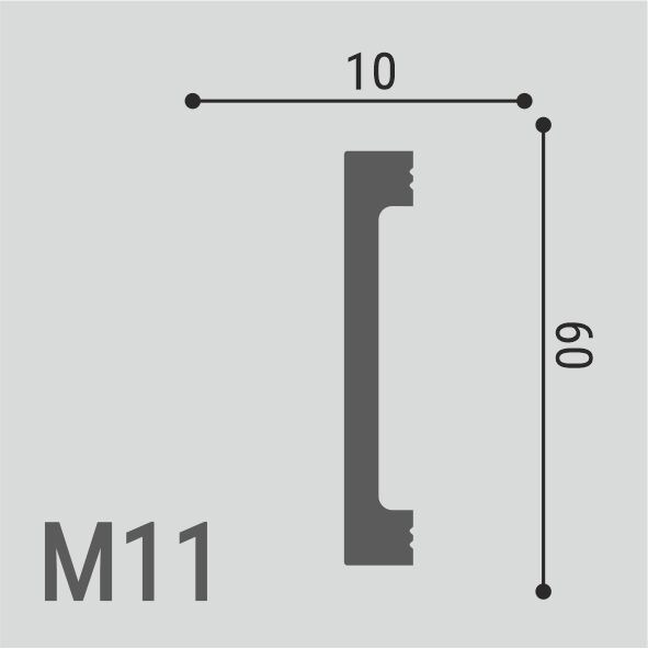 Молдинг Де-Багет М 11 60/10