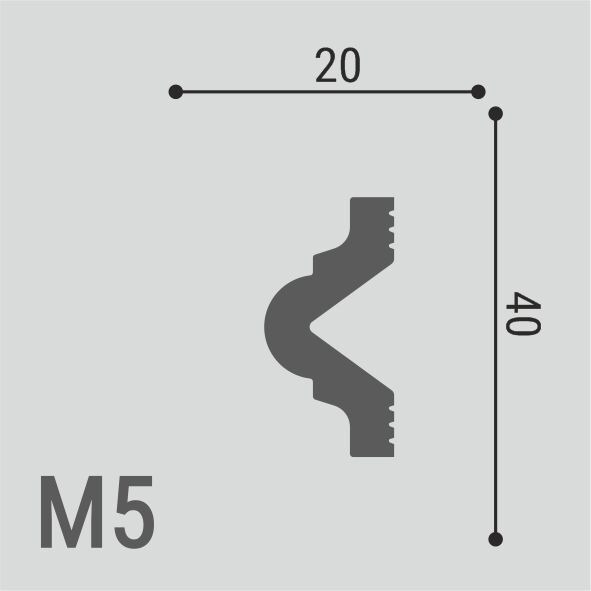 Молдинг Де-Багет М 5 40/40