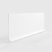 Плинтус алюминиевый LACONISTIQ Adhesive 80мм Белый матовый RAL9016. (80*10*2500мм)