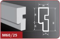Фасадный молдинг "Лепнина Фасад" М60/25