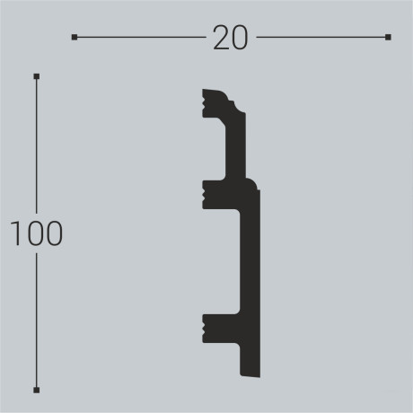 Плинтус напольный Bello Deco П10