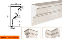 Фасадный карниз LEPNINAPLAST КВ-300/2