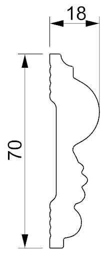 Молдинг GLANZEPOL GPM1