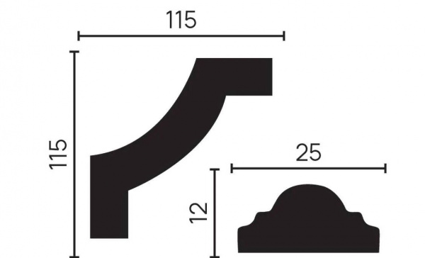 Угловой элемент DECOR DIZAYN C1-DD35