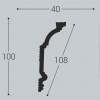 Карниз потолочный Bello Deco К3 100/40