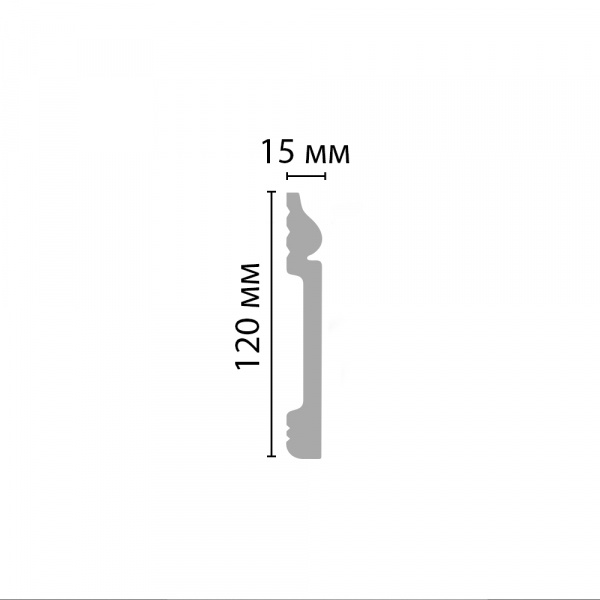 Плинтус напольный Decomaster D004-115