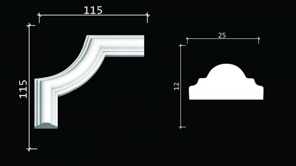 Угловой элемент DECOR DIZAYN C1-DD35