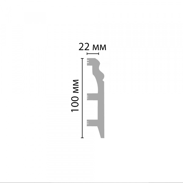 Плинтус напольный Decomaster D232-115