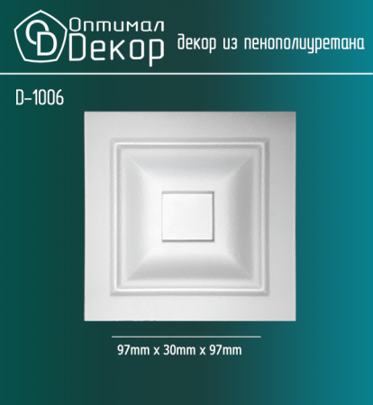 Обрамление дверей капитель Оптимал Декор D1006