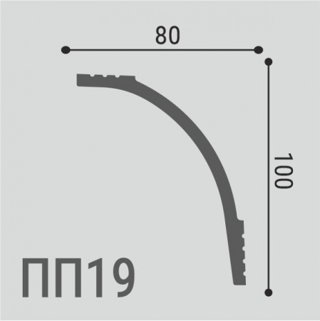 Карниз потолочный Де-Багет ПП 19 100/80