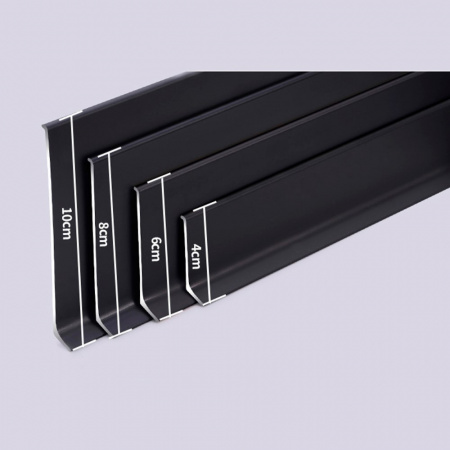 Плинтус алюминиевый Pro Design SYMETRIC L Черный 100 мм