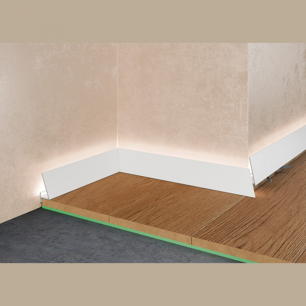 Микроплинтус Pro Design Corner 570 Белый