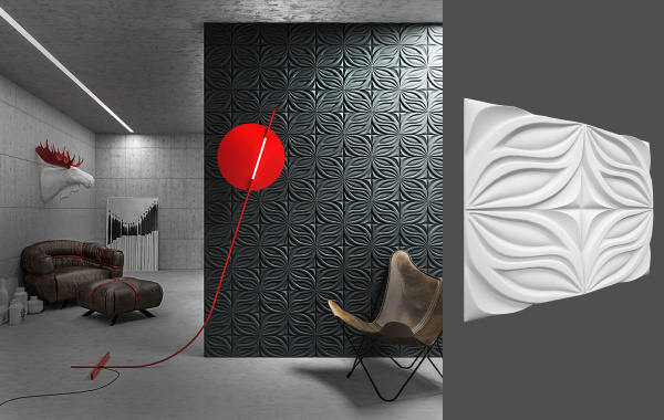 Гипсовая 3D панель Deco Line M-37