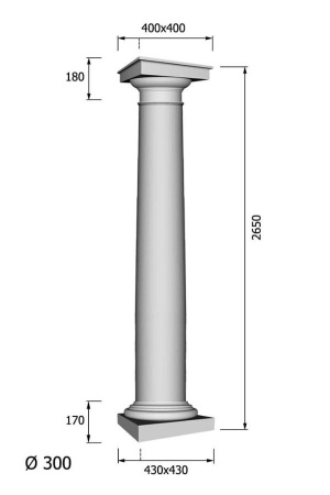 Колонна DECORUS KLN-300-1