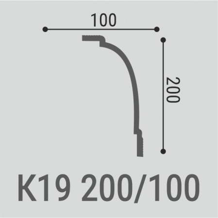Карниз потолочный Bello Deco К19 200/100
