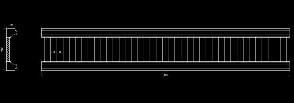 Фриз гипсовый Artpole SF81V (вентиляционный)