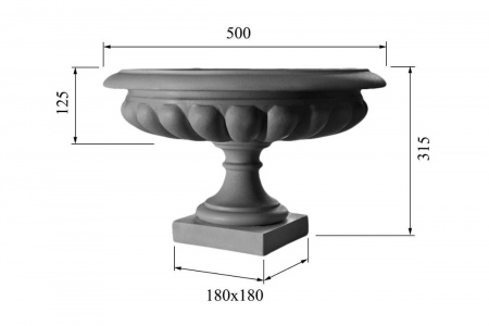 Вазон DECORUS VZ-009