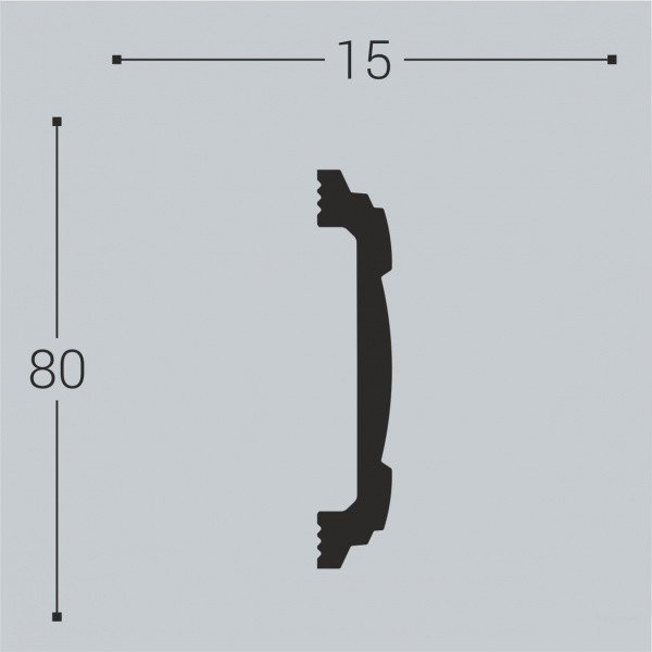 Молдинг Bello Deco М8 80/15
