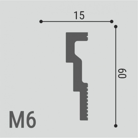 Молдинг Де-Багет М 6 60/15