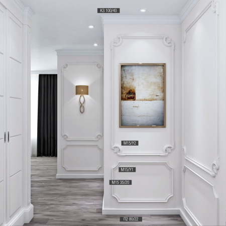 Карниз потолочный Bello Deco К3 100/40