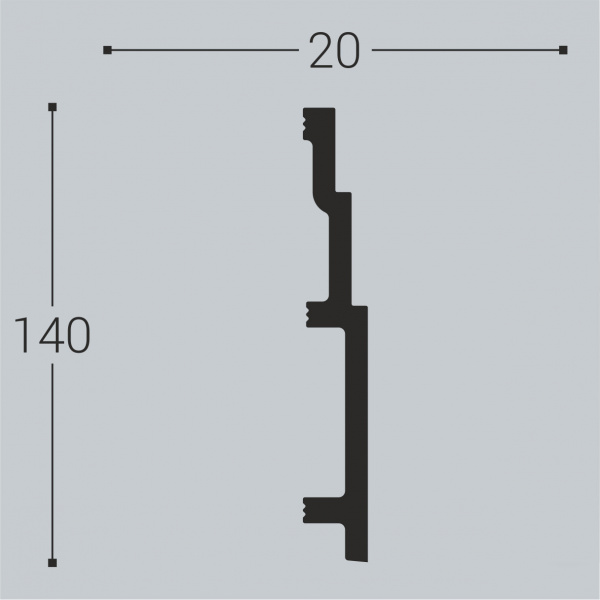 Плинтус напольный Bello Deco П13