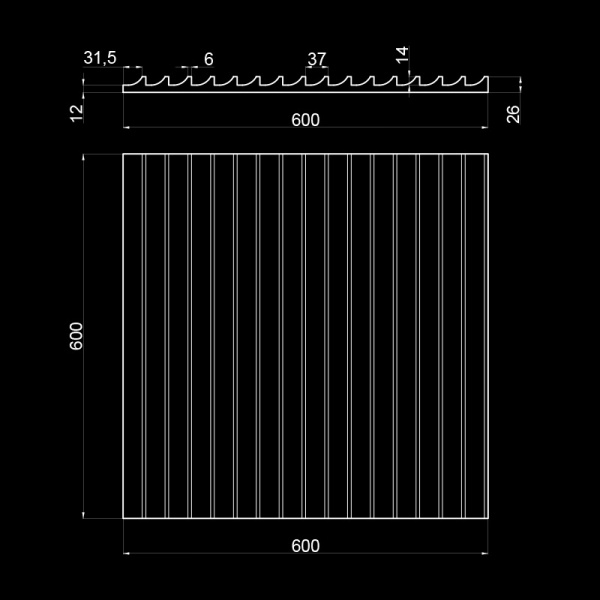Гипсовая 3D панель Artpole ILLUSION