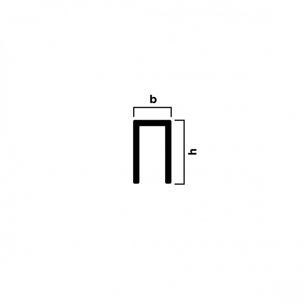 П-образный профиль NEEXY 6мм х 10мм Белый муар