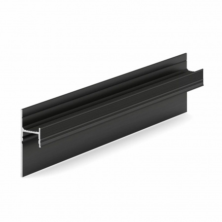 Теневой плинтус LACONISTIQ LIGHT 41, под подсветку , Чёрный муар