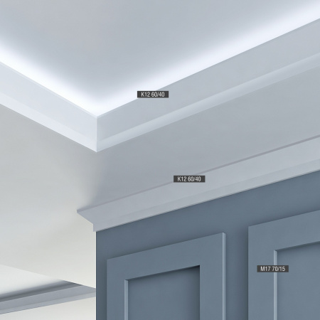 Карниз потолочный Bello Deco К12 60/40
